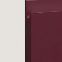 HÄNGESCHRANK Florence W2/50 Grau / RAL 3004 purpurrot matt 50 / 32,5 / 72cm - Türanschlag rechts - Rot/Grau, Holz/Holzwerkstoff (50/72/32.5cm) - Feldmann-Wohnen