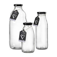 MILCHFLASCHEN-SET Mara transparent 3er Set - Transparent, Glas (2/2/2cm) - Ritzenhoff Breker