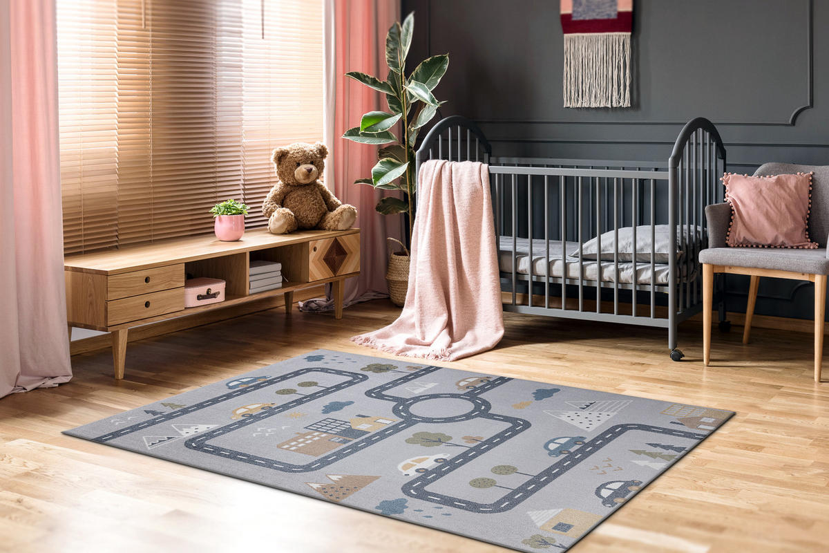 TEPPICH Bono 180/270 cm - Grau, Textil (180/270cm) - rugsX