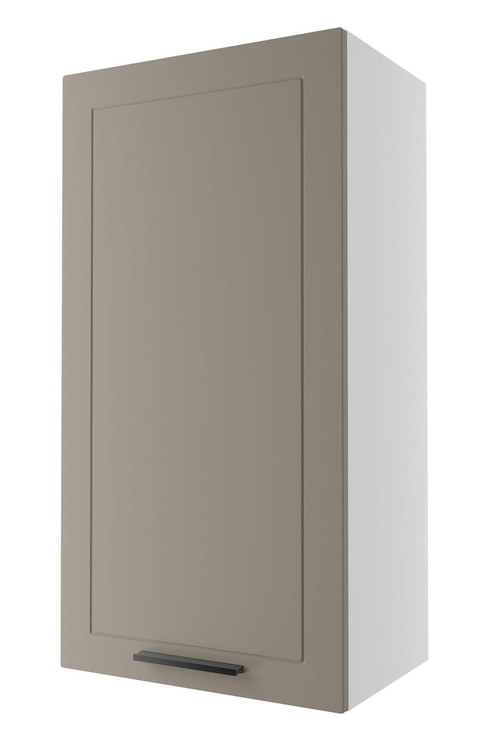 KÜCHENHÄNGESCHRANK Kvantum W4/50 Beige Matt / Weiß Matt 50 / 32,5 / 96cm - Beige/Weiß, Holz/Holzwerkstoff (50/96/32.5cm) - Feldmann-Wohnen