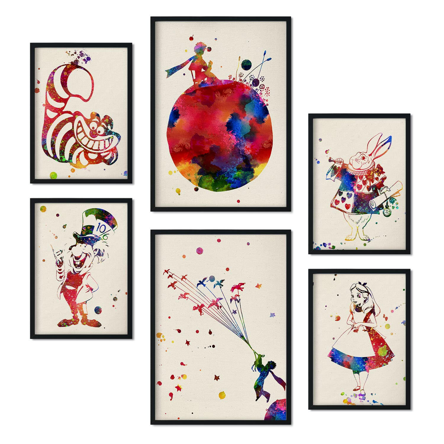 POSTER Set Mit 6 Von Alicia Und Dem Kleinen Prinzen Sammlung A3 & A4 Rahmenlos - Klar, Papier (29/3cm) - Nacnic