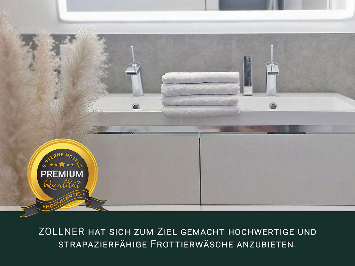 HANDTÜCHER, 6er-Set, 50x100 cm, 100% Baumwolle, Weiß - Weiß, Textil (50/100cm) - Zollner