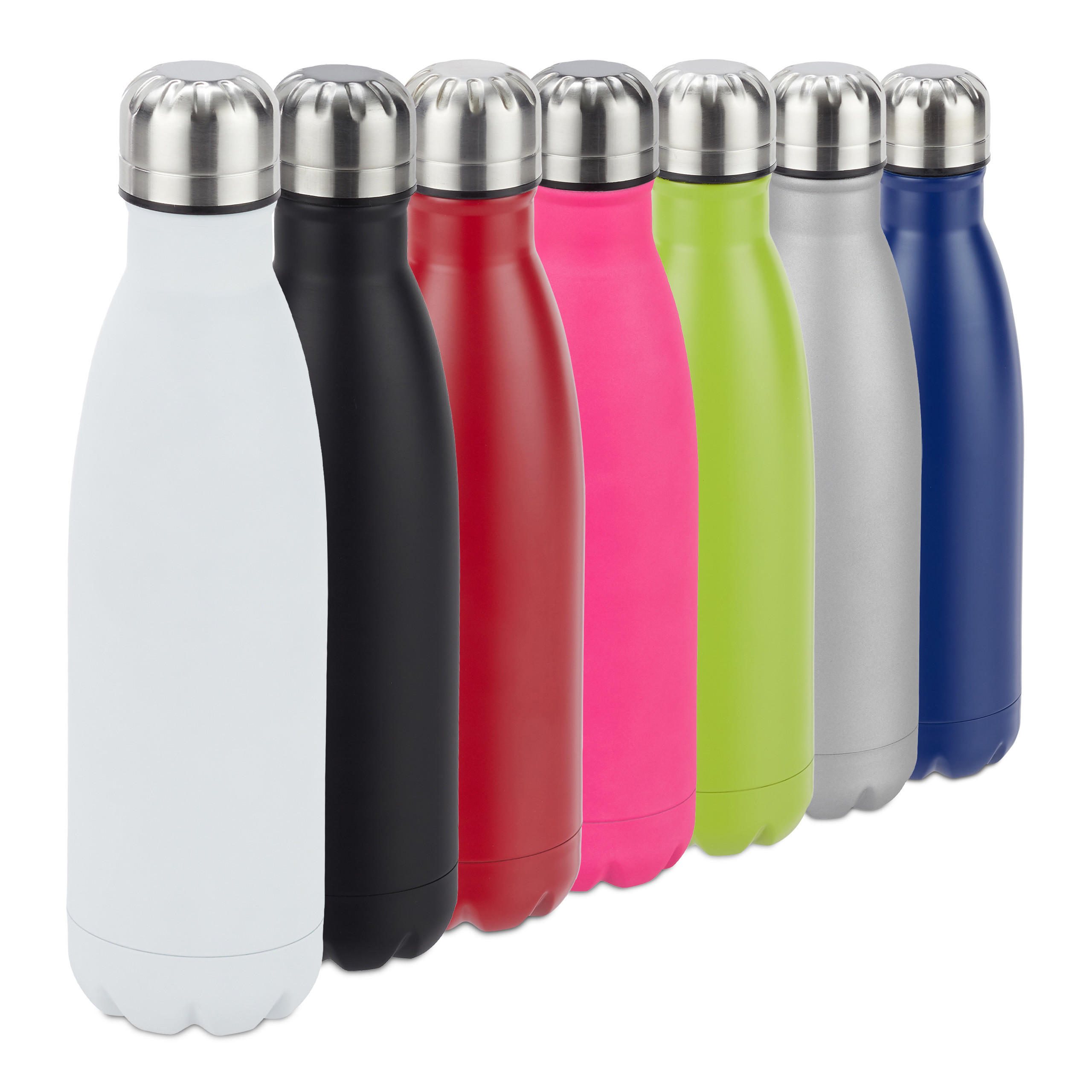 FĽAŠA na vodu - biela, kov/plast (0.5L) - Relaxdays