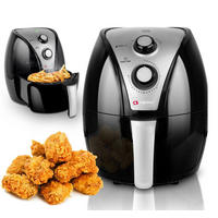 HEISSLUFTFRITTEUSE 3L 1300W Schwarz Kompakt - Schwarz, Kunststoff (25/30/30cm) - Alpina