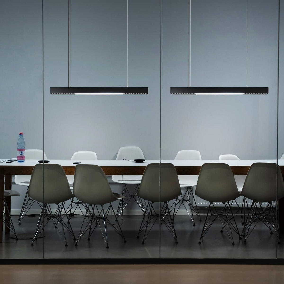 HÄNGELEUCHTE Aura 107/4/160 cm - Schwarz, Metall (107/4/160cm) - Nettlife