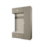 GARDEROBEN-SET 236,7/150/47 - Kaschmir/Goldfarben, Holz/Kunststoff (150/236.7/47cm) - Abiks Möbel
