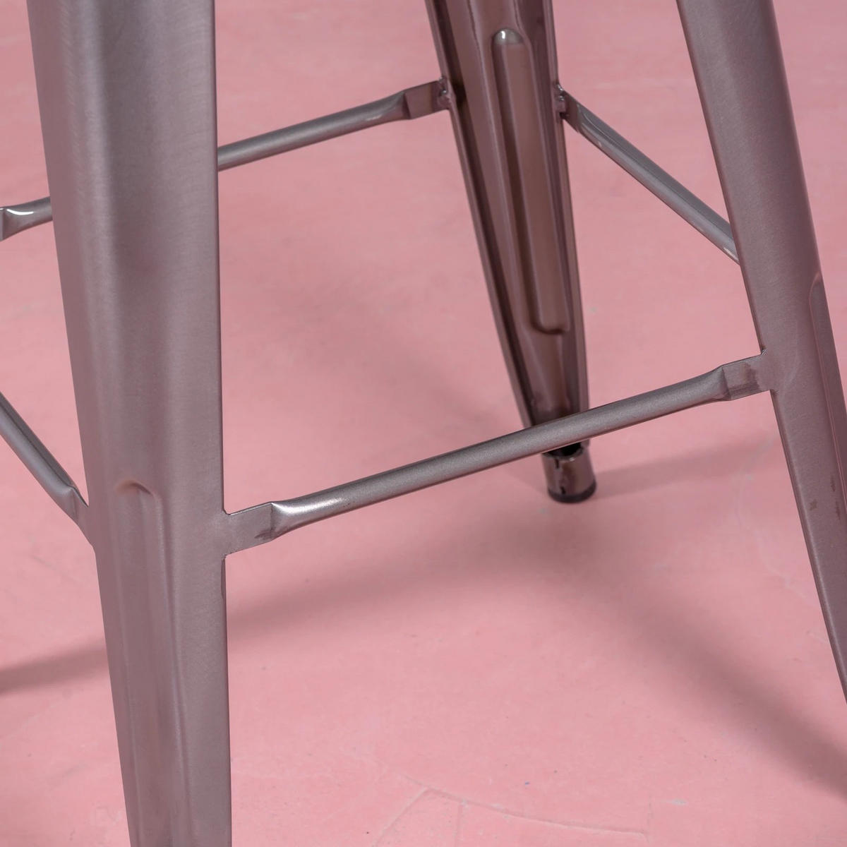 HOCKER Metall Alufarben - Alufarben, Metall (43/78/43cm) - Nest Dream