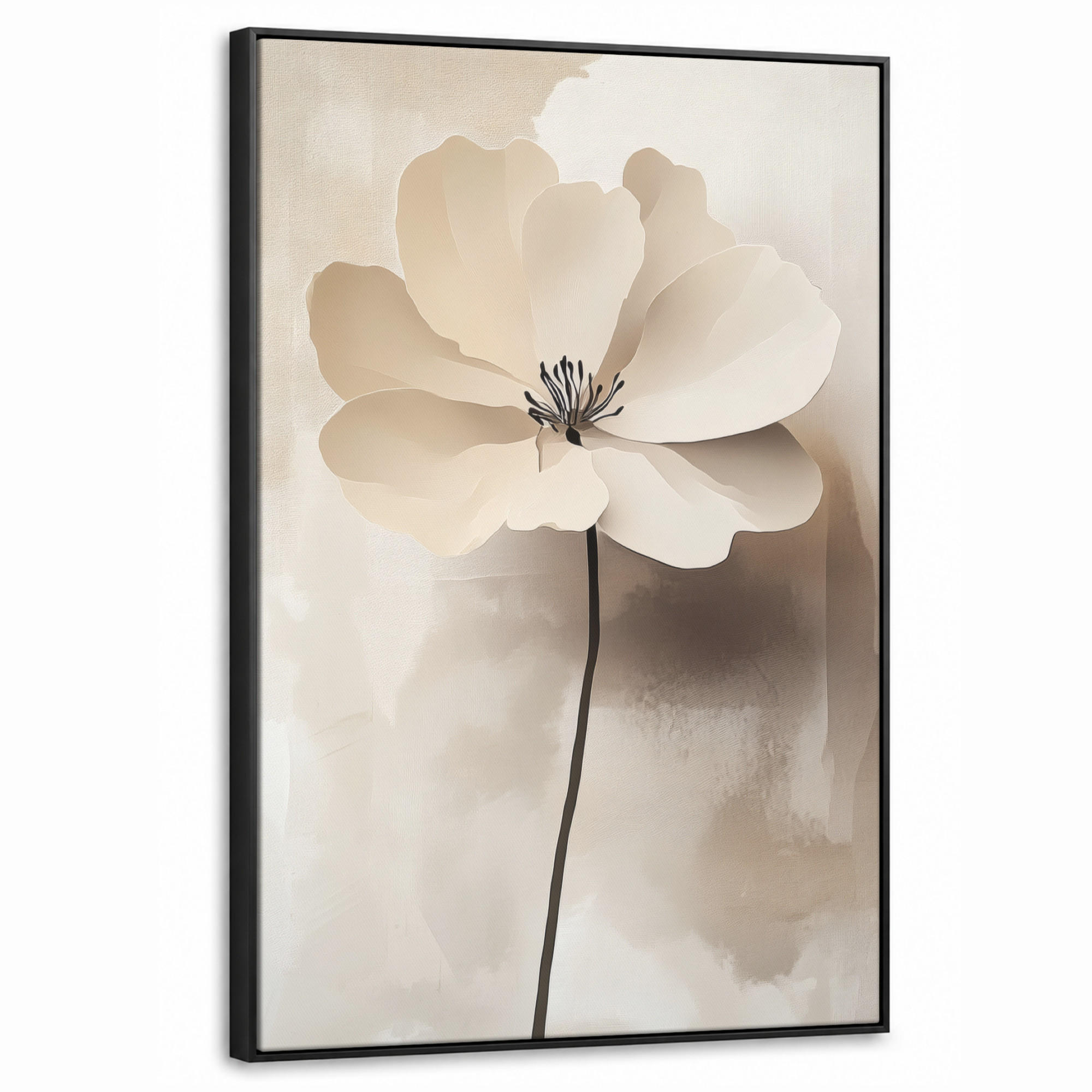 MuchoWow Leinwand Creme 60x90 cm