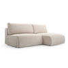 ECKSOFA mit Schlaffunktion Greste, Creme - Creme, Textil (150/223cm) - Meblito