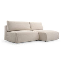 ECKSOFA mit Schlaffunktion Ripley, Creme - Creme, Textil (150/223cm) - Fedve