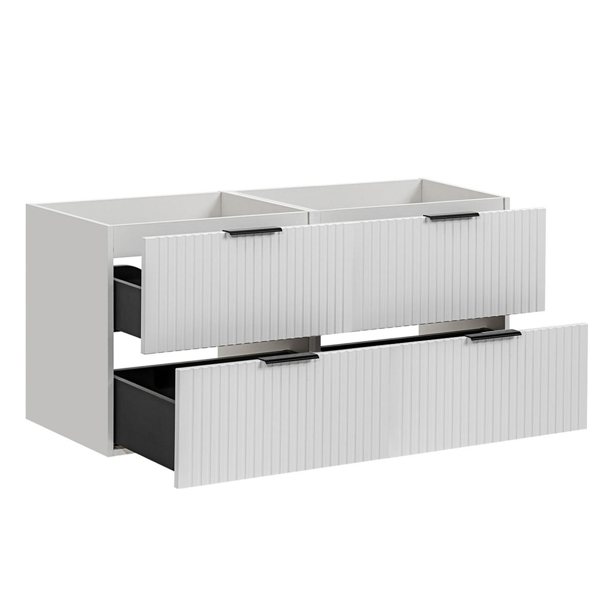 WASCHTISCHUNTERSCHRANK 120.4cm Adriel Weiß - Weiß, Holzwerkstoff (120.4/57/46cm) - Petits-meubles