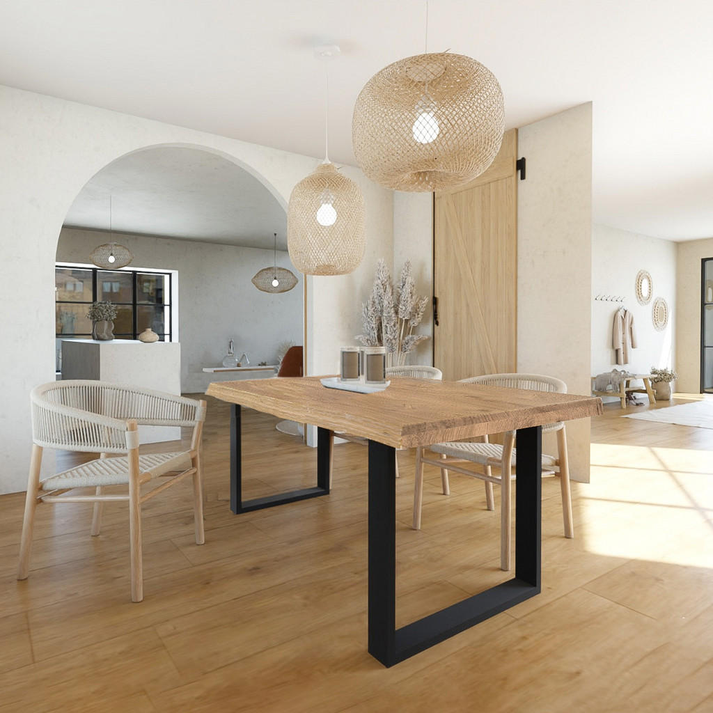 Thumbnail - Weber Industries Esstisch, Sonoma Eiche, Holz, Echtholz,Eiche, Rechteckig,Rechteckig, 100x75x200 cm, Esszimmer, Tische, ...