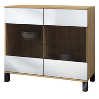 KOMMODE Bari Weiß Hochglanz - Weiß Hochglanz, Holzwerkstoff (92.5/84.5/35cm) - Vladon