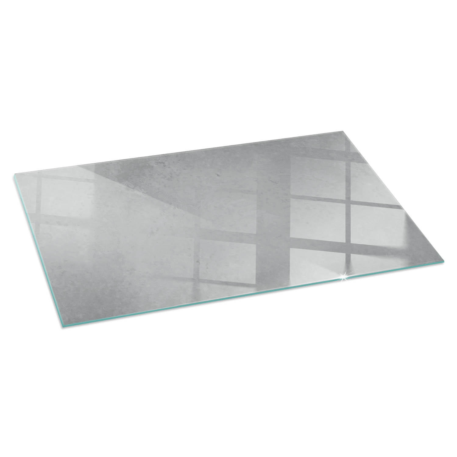 ArtPrintCave Glasplatte Grau 120x60x0.4 cm