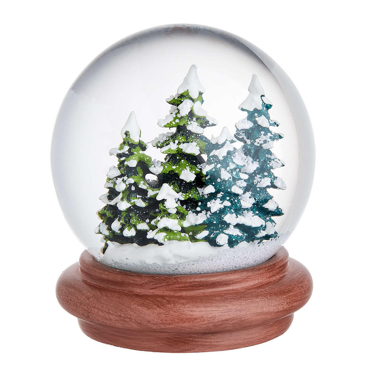 SCHNEEGUGEL Forest - Dunkelbraun, Glas/Kunststoff (10/12/10cm) - Butlers