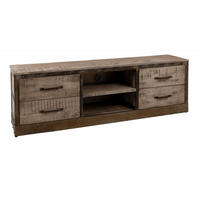 TV-BOARD Mango 180x40x60 braun lackiert HEAVY INDUSTRY #239 - Braun, Holz (180/60/40cm) - Massivmoebel24