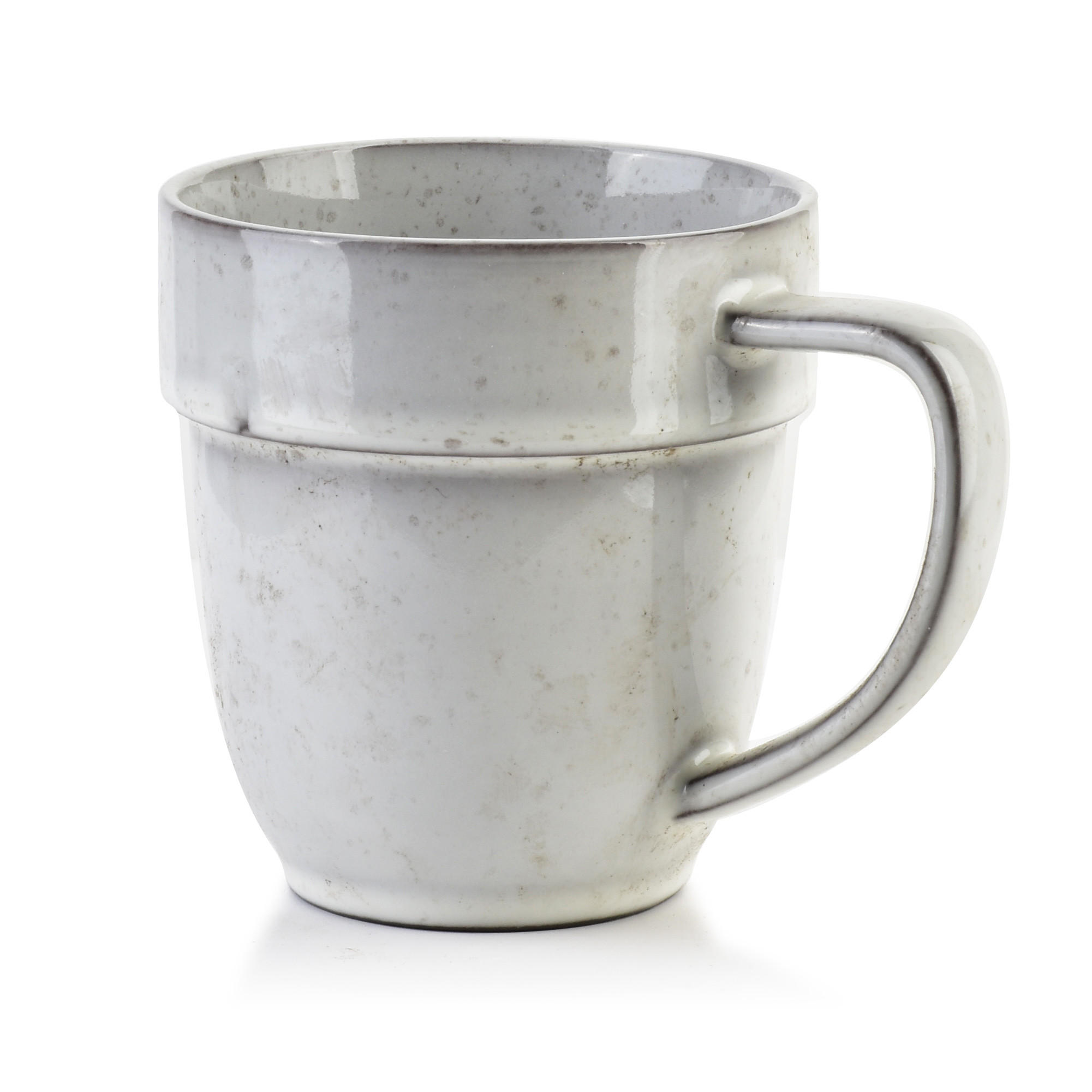 BECHER Basic Nature Grau 13/9/10 cm Keramik - Hellgrau, Keramik (0.3L) - Mondex