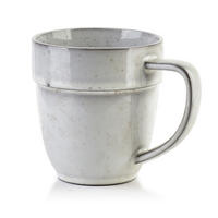 BECHER Basic Nature Grau 13/9/10 cm Keramik - Hellgrau, Keramik (0.3L) - Mondex