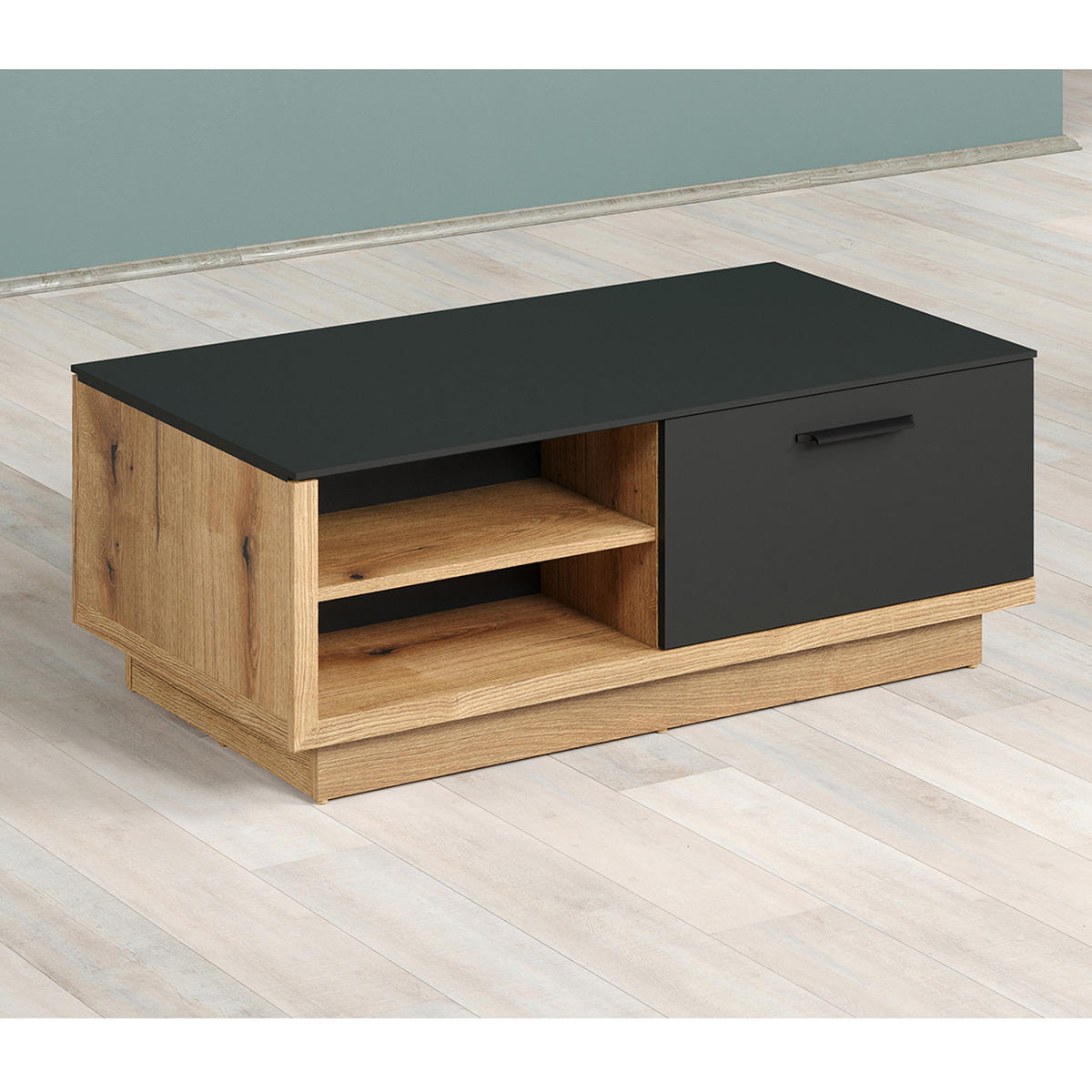 COUCHTISCH Synnax Grau - Grau, Holzwerkstoff (42/110/110cm) - ebuy24