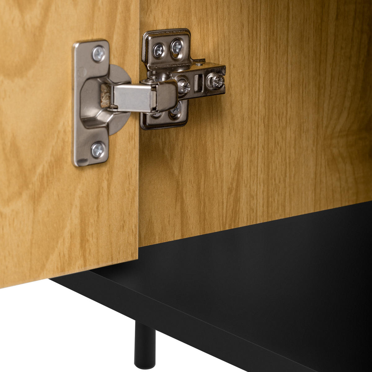 SIDEBOARD - und Schwarzholz 130/40/80.5 cm - Braun, Holzwerkstoff (40/80.5/130cm) - Urban Meuble