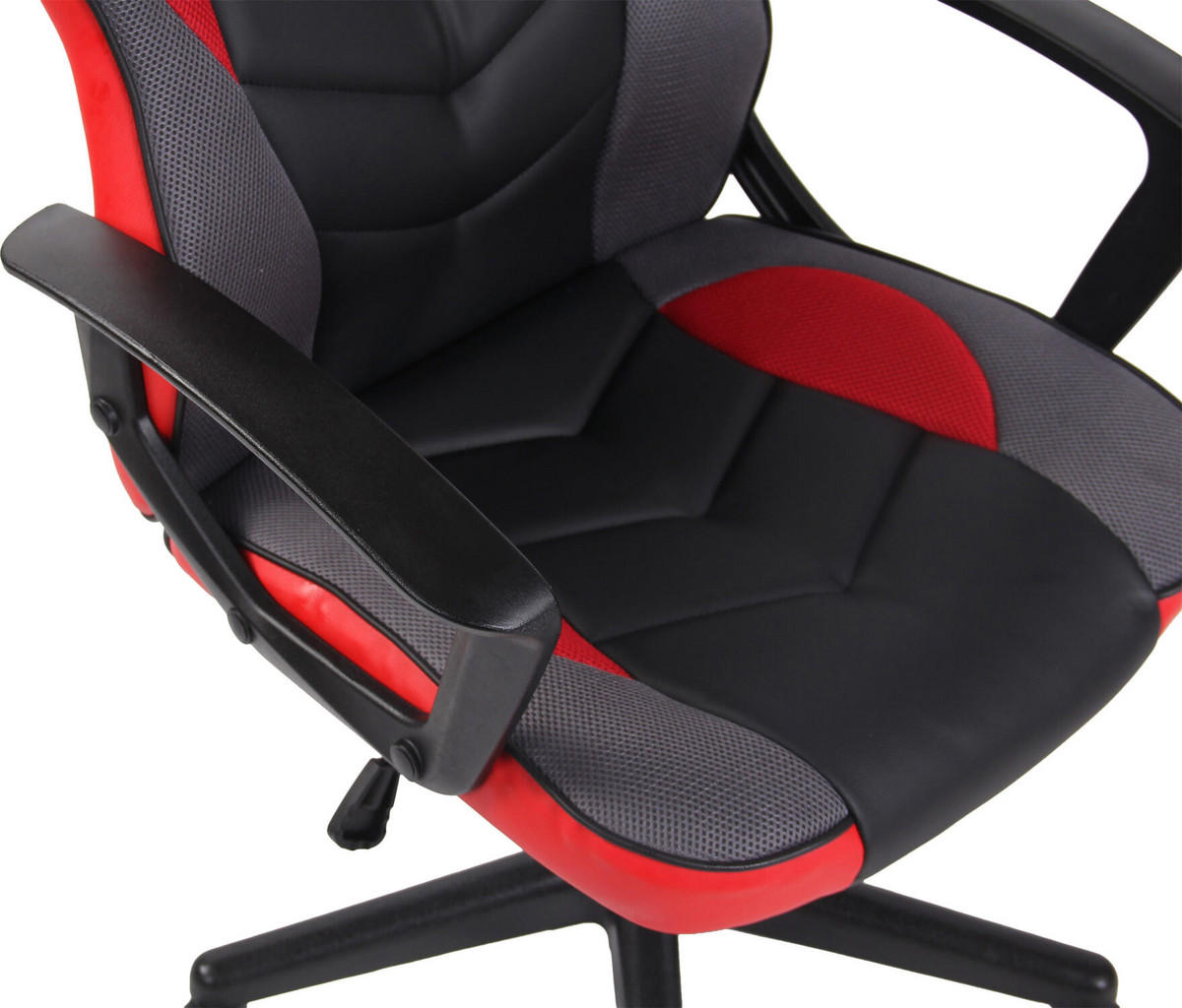 BÜROSTUHL Glan, Kunstleder Schwarz/Rot - Rot, Kunststoff/Textil (64/119/60cm) - TPFLiving