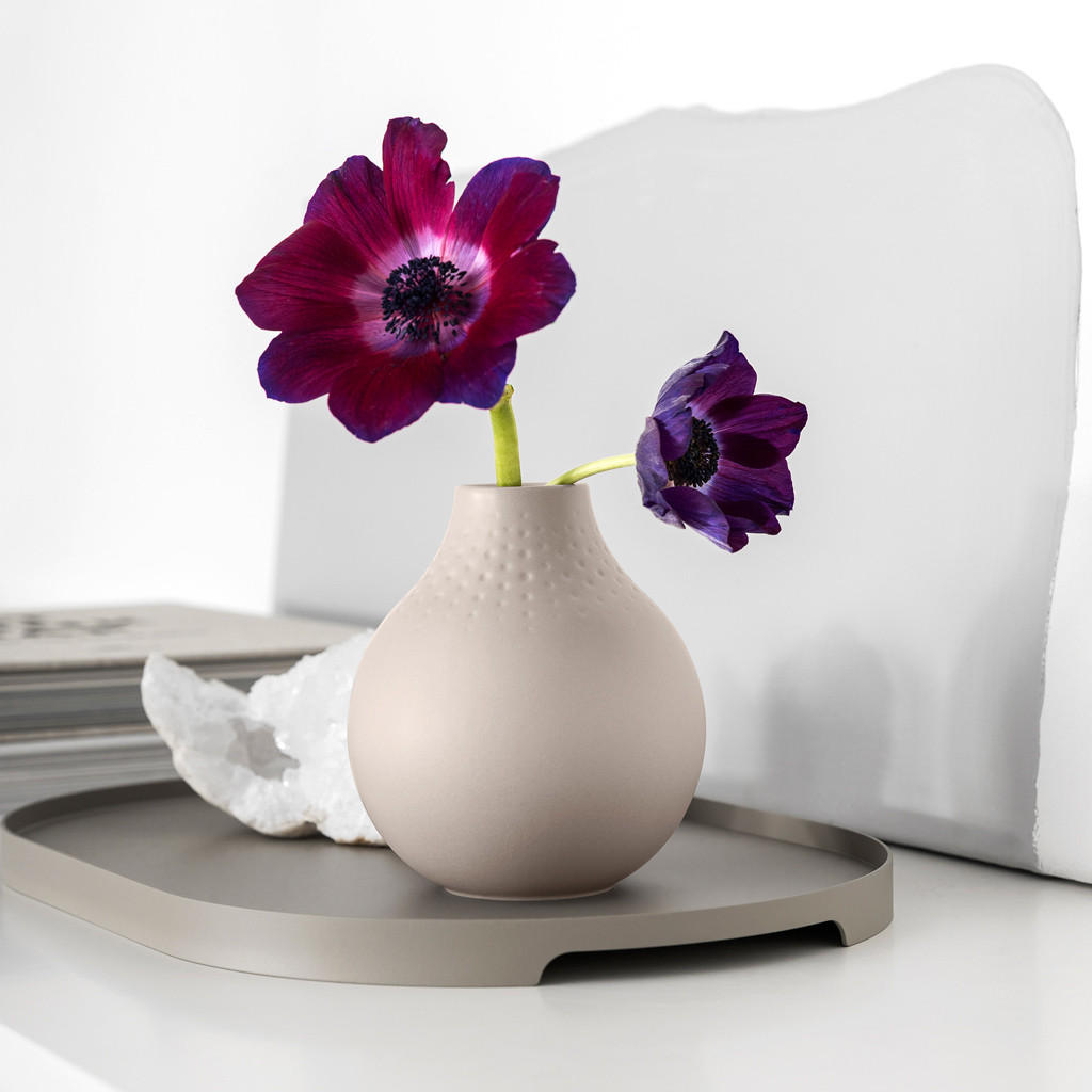 VASE PERLE Manufacture Collier Beige 12 cm - Beige, Keramik (12cm) - Villeroy & Boch