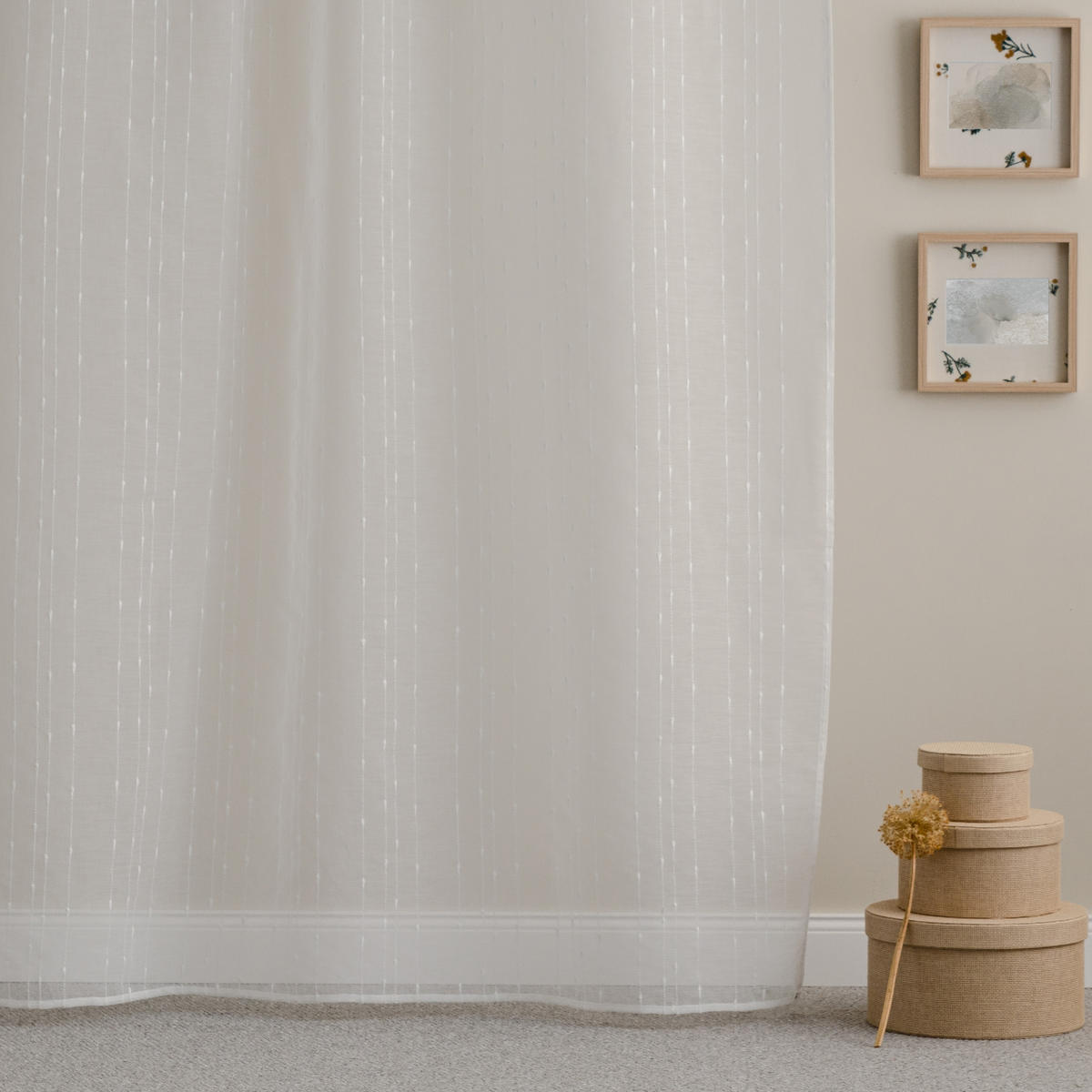 VORHANG Ravana - Weiß, Textil (140/1/250cm) - home&you