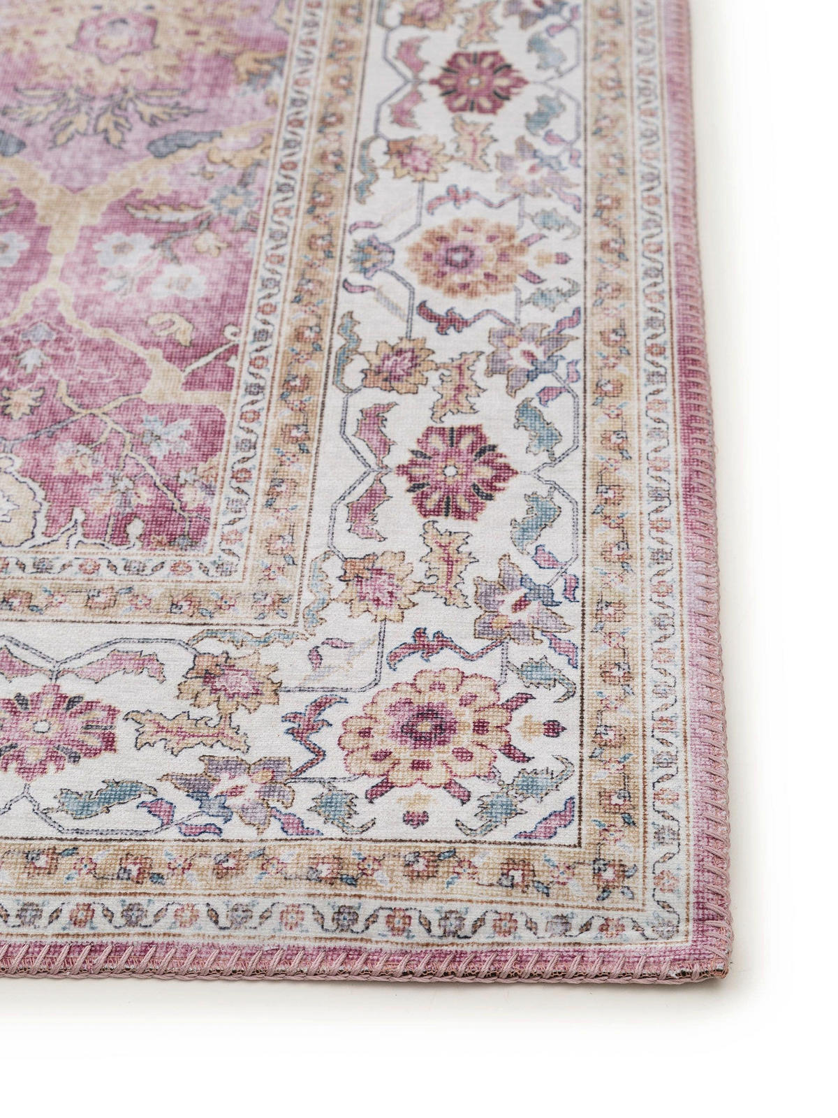 TEPPICH Laury Rosa 160x230 cm - Rosa, Textil (160/230cm) - benuta Pop