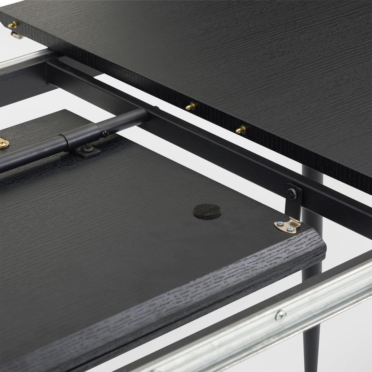 ESSGRUPPE ORSA FRANCA 7er Set schwarz - Schwarz, Holzwerkstoff/Metall - IDIMEX