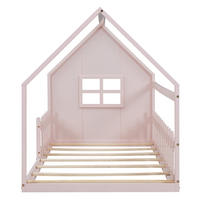 HAUSBETT 90/200 cm Rosa - Pink, Holz - Raumix