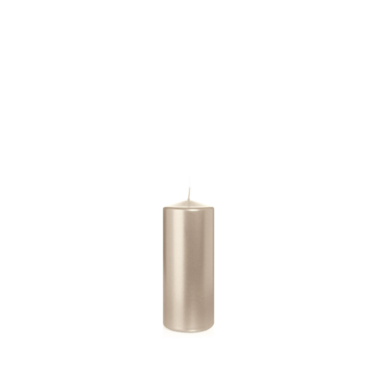 STUMPENKERZEN Perle Ø 58 x 150 mm, 16 Stück - Silberfarben, Paraffin (6/15cm) - Wiedemann Kerzen