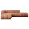 ECKSOFA modulares Sofa Zuvon-L1 - 296x177x70 cm Apricot - Koralle, Holzwerkstoff/Textil (296/177cm) - ALTDECOR
