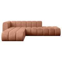 ECKSOFA modulares Sofa Zuvon-L1 - 296x177x70 cm Apricot - Koralle, Holzwerkstoff/Textil (296/177cm) - ALTDECOR