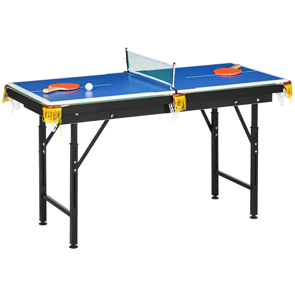 MULTITISCH 2-in-1 DE-10855 für Billard & Tischtennis Blau/Grün - Blau/Grün, Holzwerkstoff (63/80/140cm) - ComfortXL