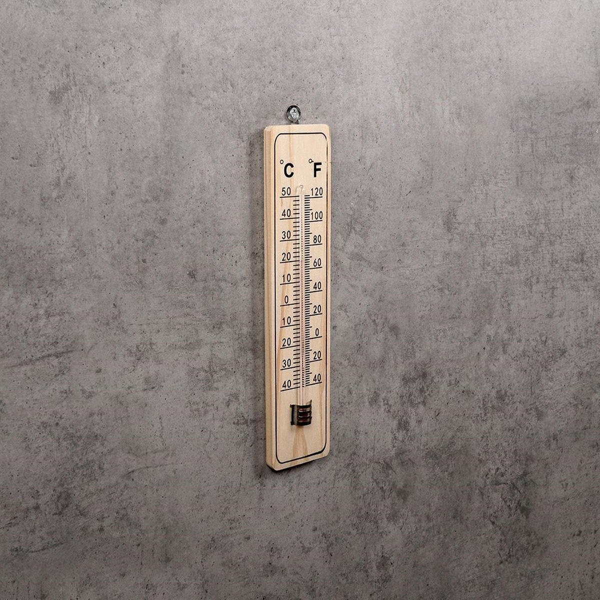 UNIVERSAL-THERMOMETER, MDF, natur, 22 cm - Naturfarben, Holz - ProGarden
