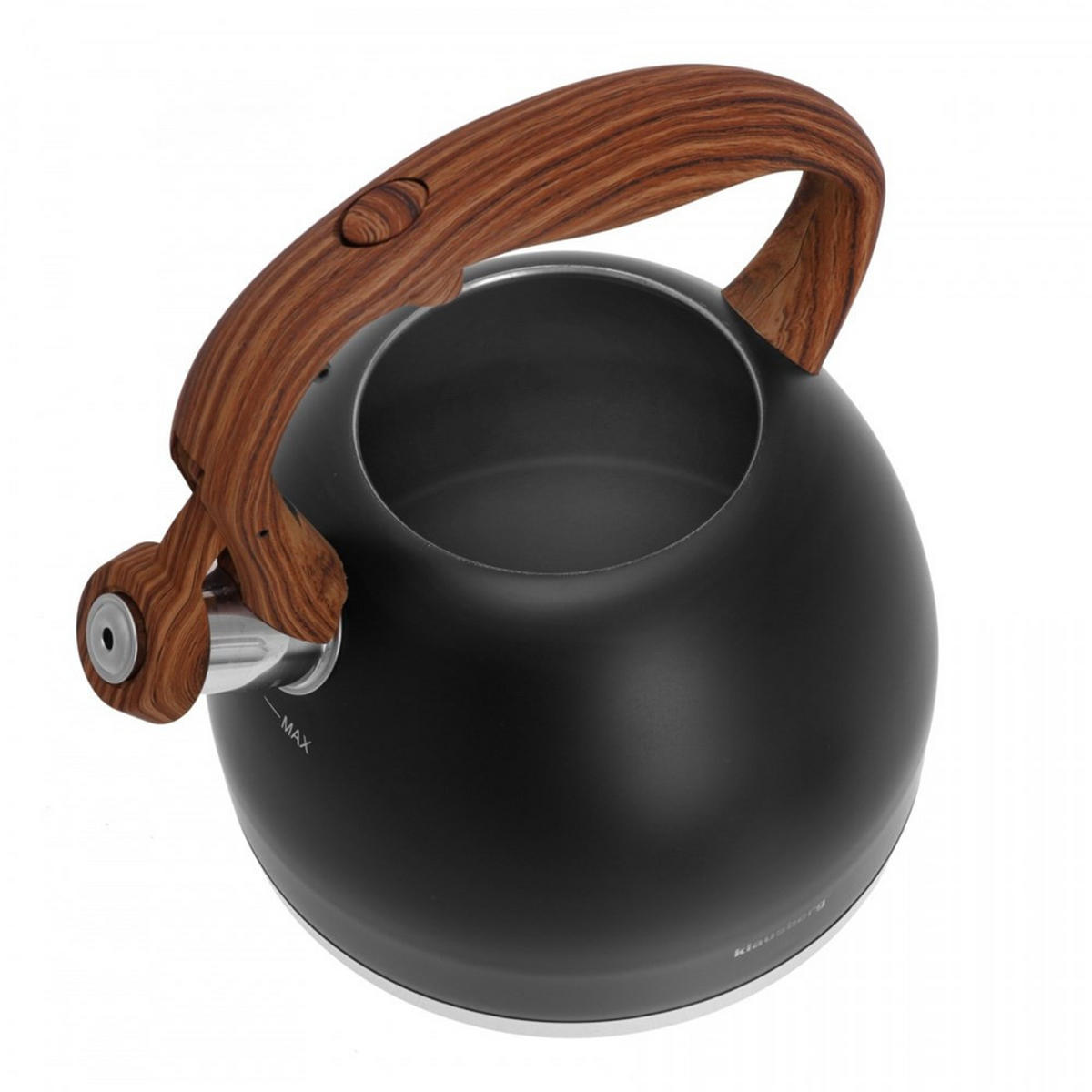 WASSERKESSEL Schwarz 20/20/21 cm KB7450 - Schwarz, Metall (20cm) - Klausberg 