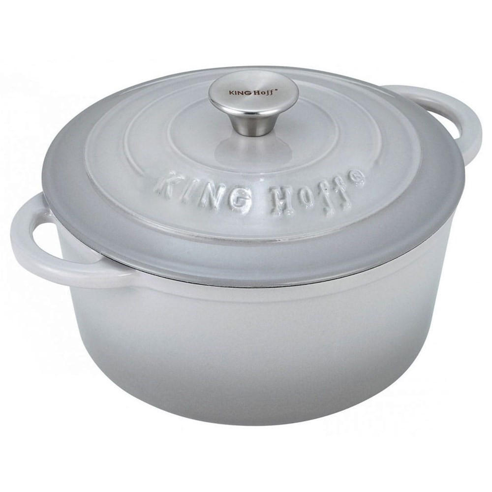 TOPF Grau 24/24/12 cm KH1521 - Grau, Metall (24cm) - Kinghoff 