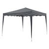 FALTPAVILLON Vivara grau 3x3 m mit Tragetasche - Grau, Metall (300/250/300cm) - Juskys
