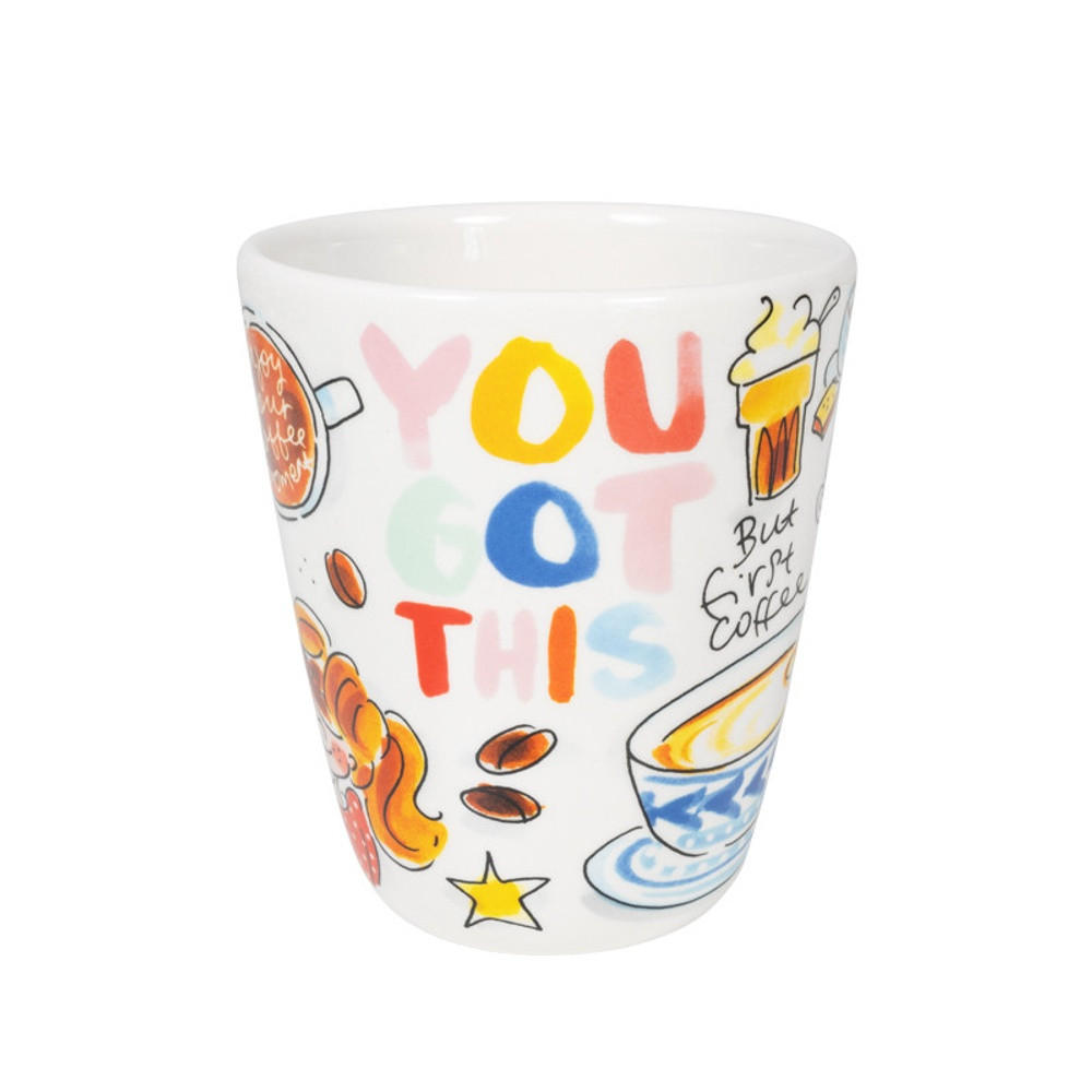 BECHER Kaffee in Bunt - 350 ml - Multicolor, Keramik (0.35L) - Blond Amsterdam