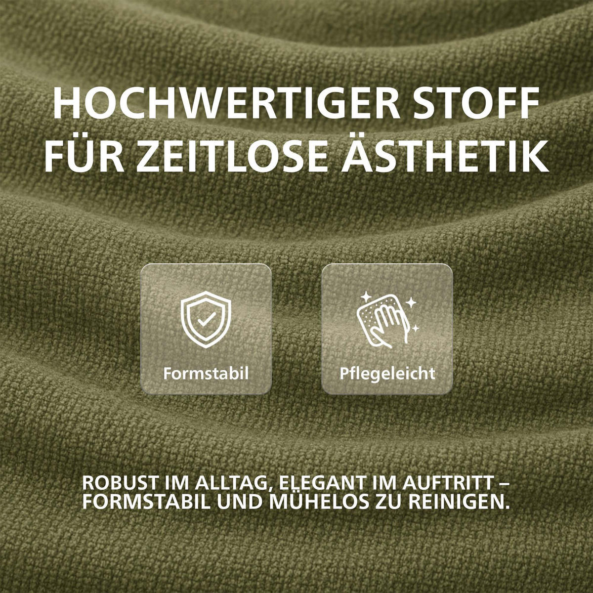 ESSZIMMERSTUHL Stoff Grün - Schwarz/Grün, Textil/Metall (58/85/63cm) - CLP
