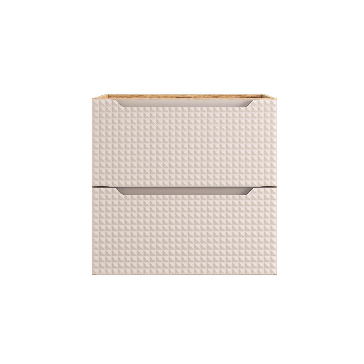 SKŘÍŇKA POD UMYVADLO 60cm Mallory Béžová a dřevo - hnědá, kompozitní dřevo (60/57/46cm) - Petits-meubles
