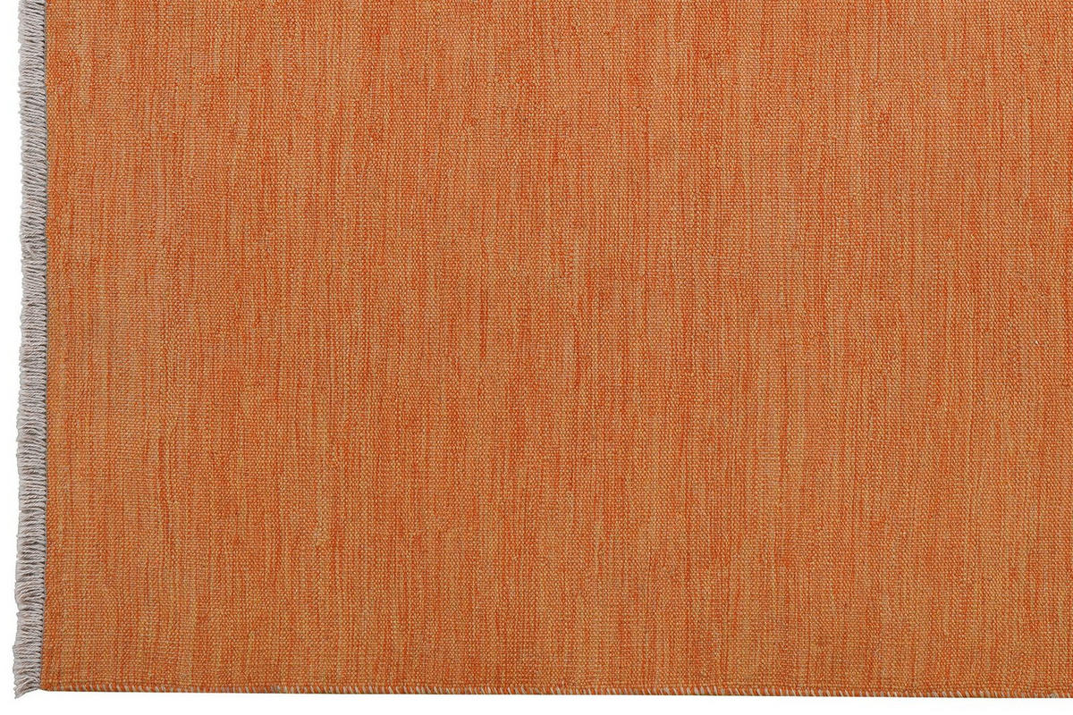 KELIM-TEPPICH handgewebt Gashgai Orange 198/151 cm Schurwolle - Orange, Textil (151/198cm) - Looma