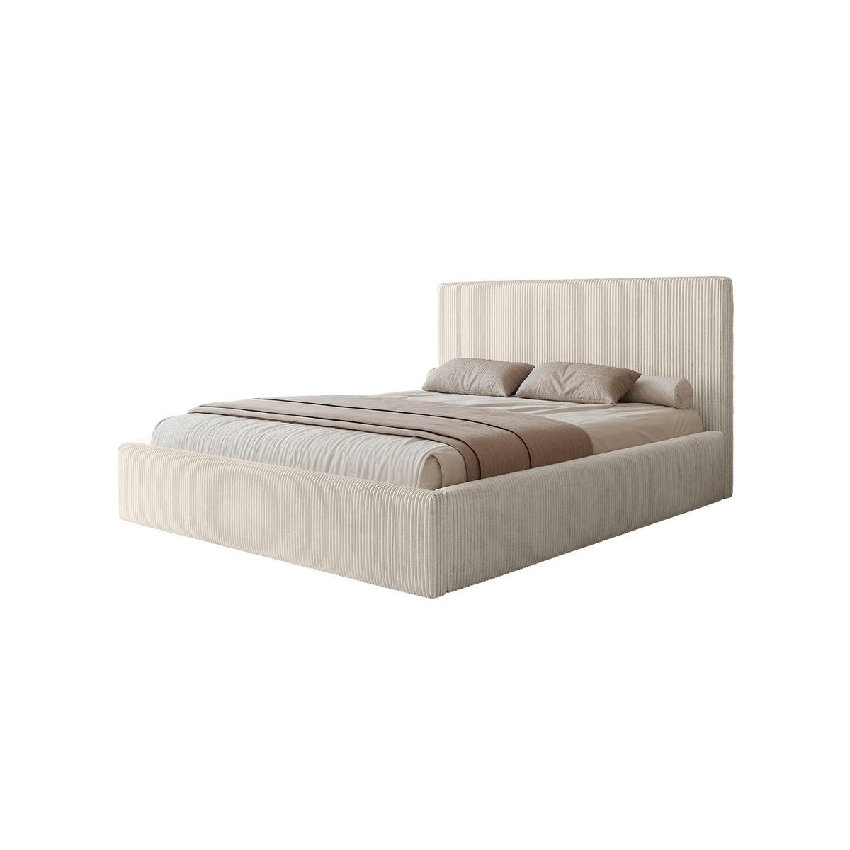 POLSTERBETT Fiugii 140x200 cm, Weiß - Weiß, Textil (140/200cm) - Fedve