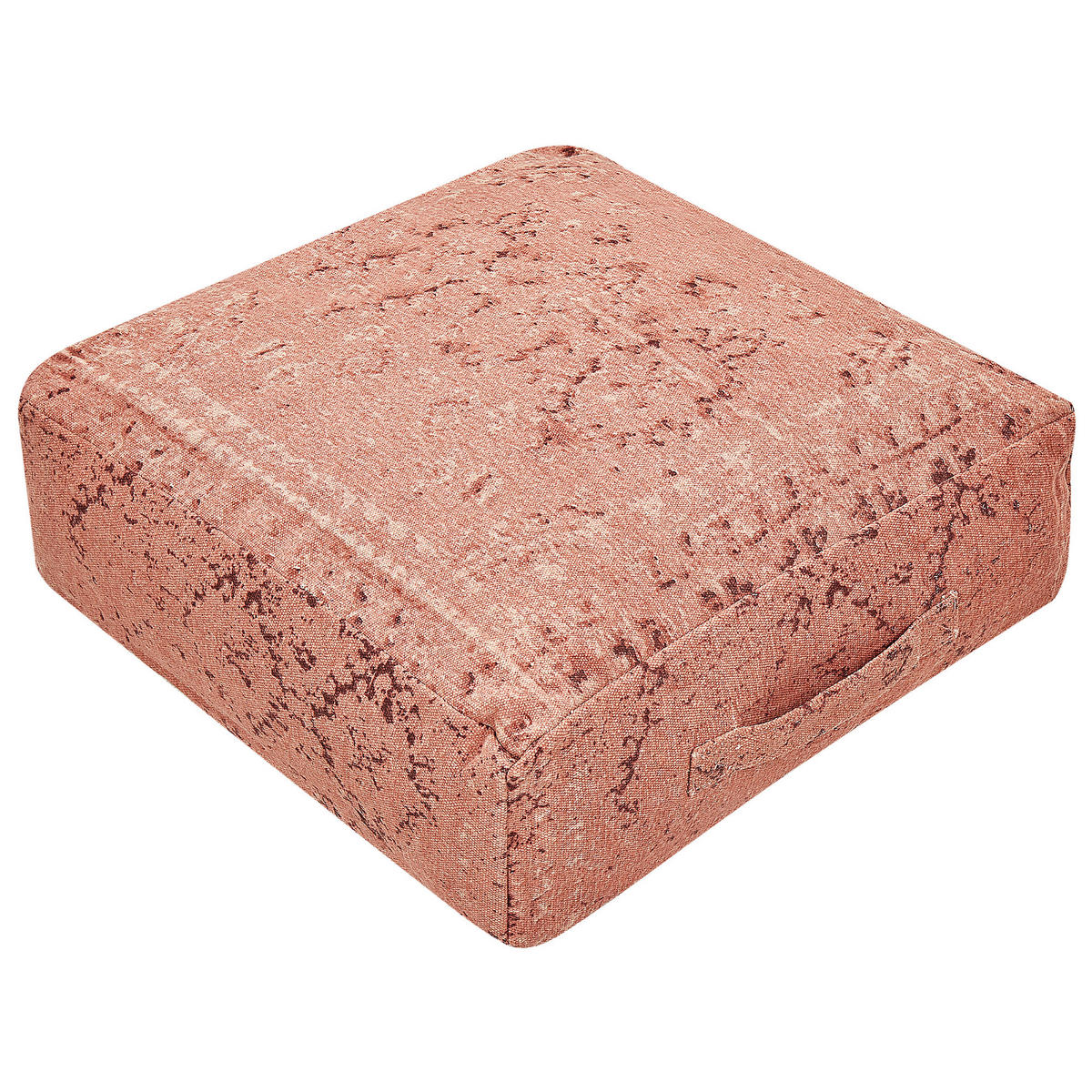 POUF Baumwolle Hellrot Shasa - Hellrot, Textil (50/20/50cm) - Beliani