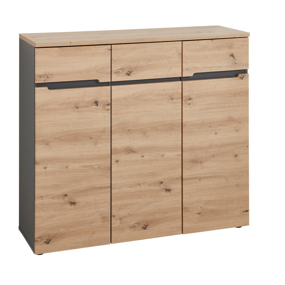 KOMMODE Manresa-36 - Braun, Holzwerkstoff (38/107/120cm) - Lomado