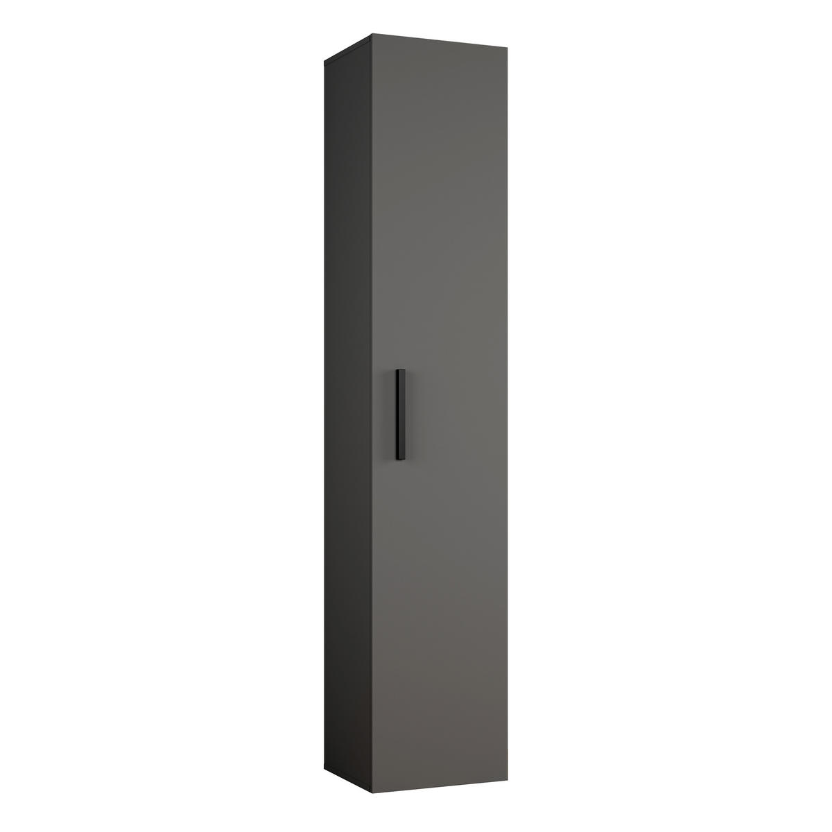 GARDEROBENSCHRANK MODULO 120,6/204/40 cm Modern Garderobe-Set Grau - Schwarz/Grau, Holzwerkstoff (120.6/204/40cm) - MASSENO