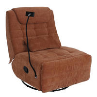 RELAXSESSEL Orange - Terracotta/Orange, Textil (82/96/163cm) - MCW