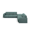 ECKSOFA rechts Molino aus strukturiertem Stoff meergrün 6 Sitzplätze - Smaragdgrün, Textil (250/315cm) - Micadoni