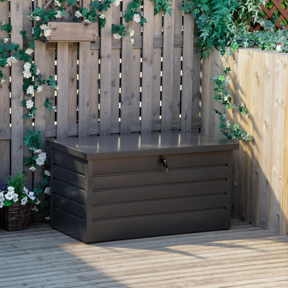KISSENBOX DE-18681 Dunkelgrau - Dunkelgrau, Metall (62/62/120cm) - ComfortXL