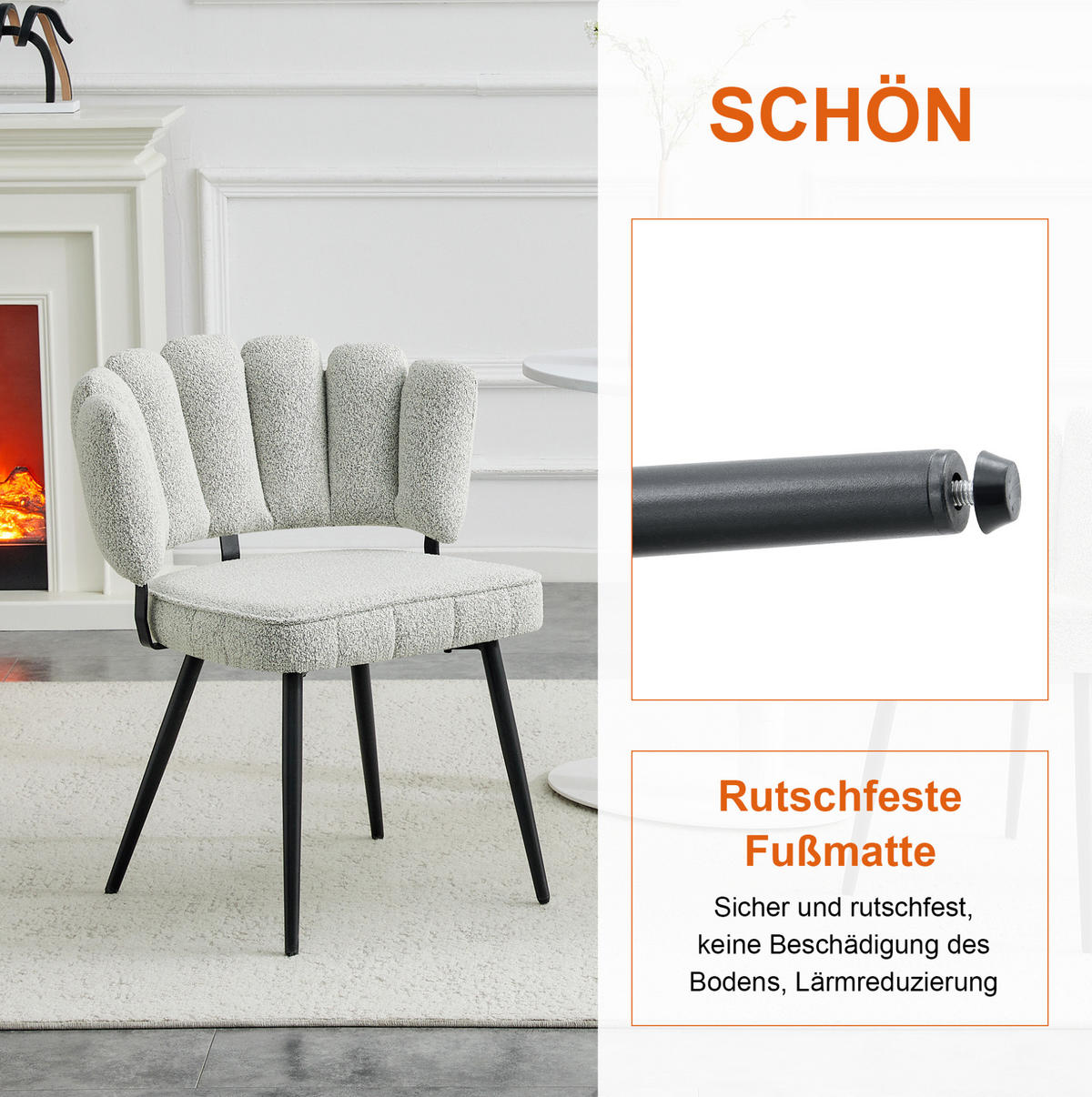 TISCH-UND-STUHLSET 3-tlg. Rundtisch 60 cm Walnuss/Schwarz - Schwarz, Metall (60/72/60cm) - Meubliv
